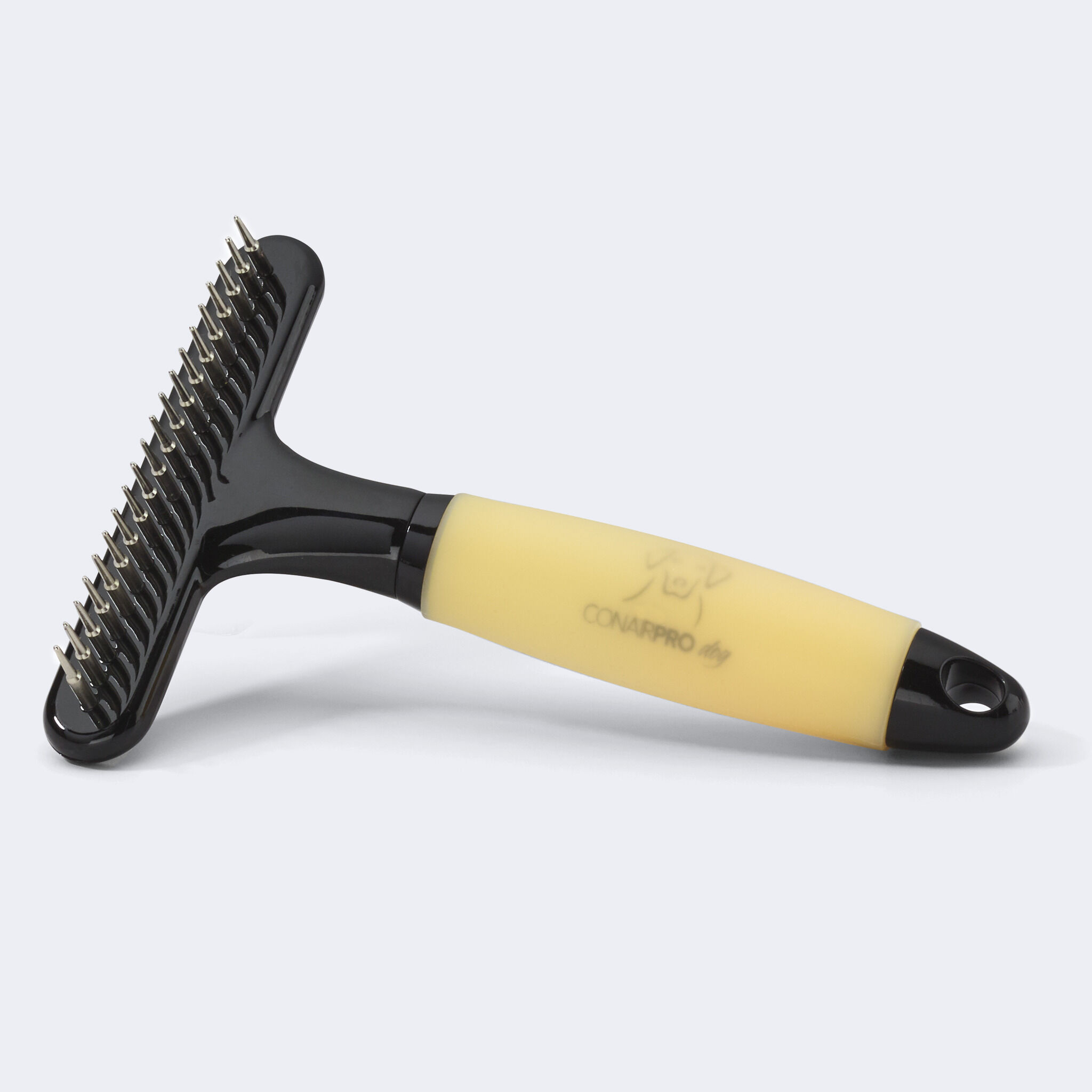 Long tooth undercoat rake top